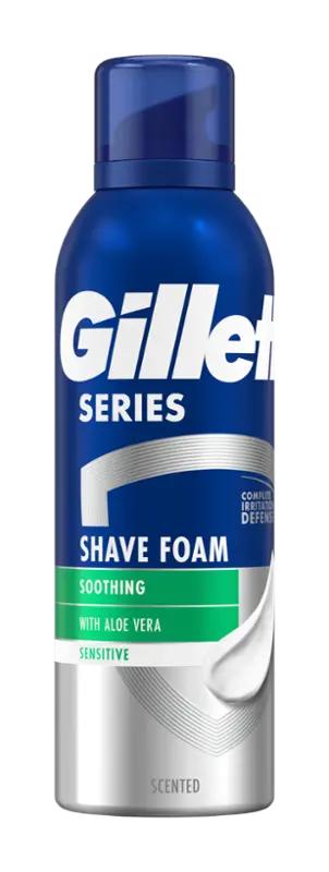 Gillette Pánská pěna na holení Series Sensitive, 250 ml