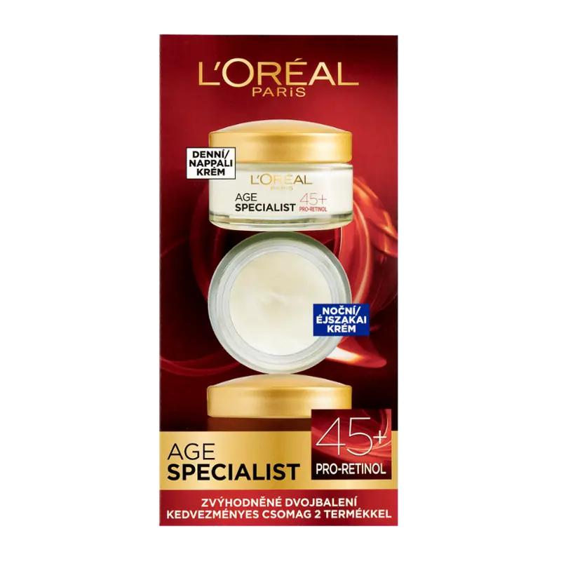 L'Oréal Denní a noční krém Duopack Age Specialist 45+, 2 x 50 ml, 100 ml