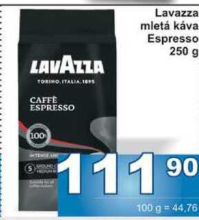 Lavazza mletá káva Espresso 250 g