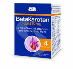 GS Betakaroten gold 15 mg 80+40 kapslí