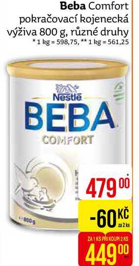 BEBA COMFORT1 800g
