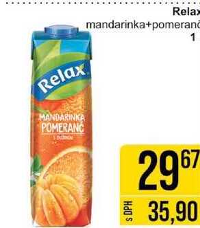 Relax mandarinka+pomeranč, 1 l