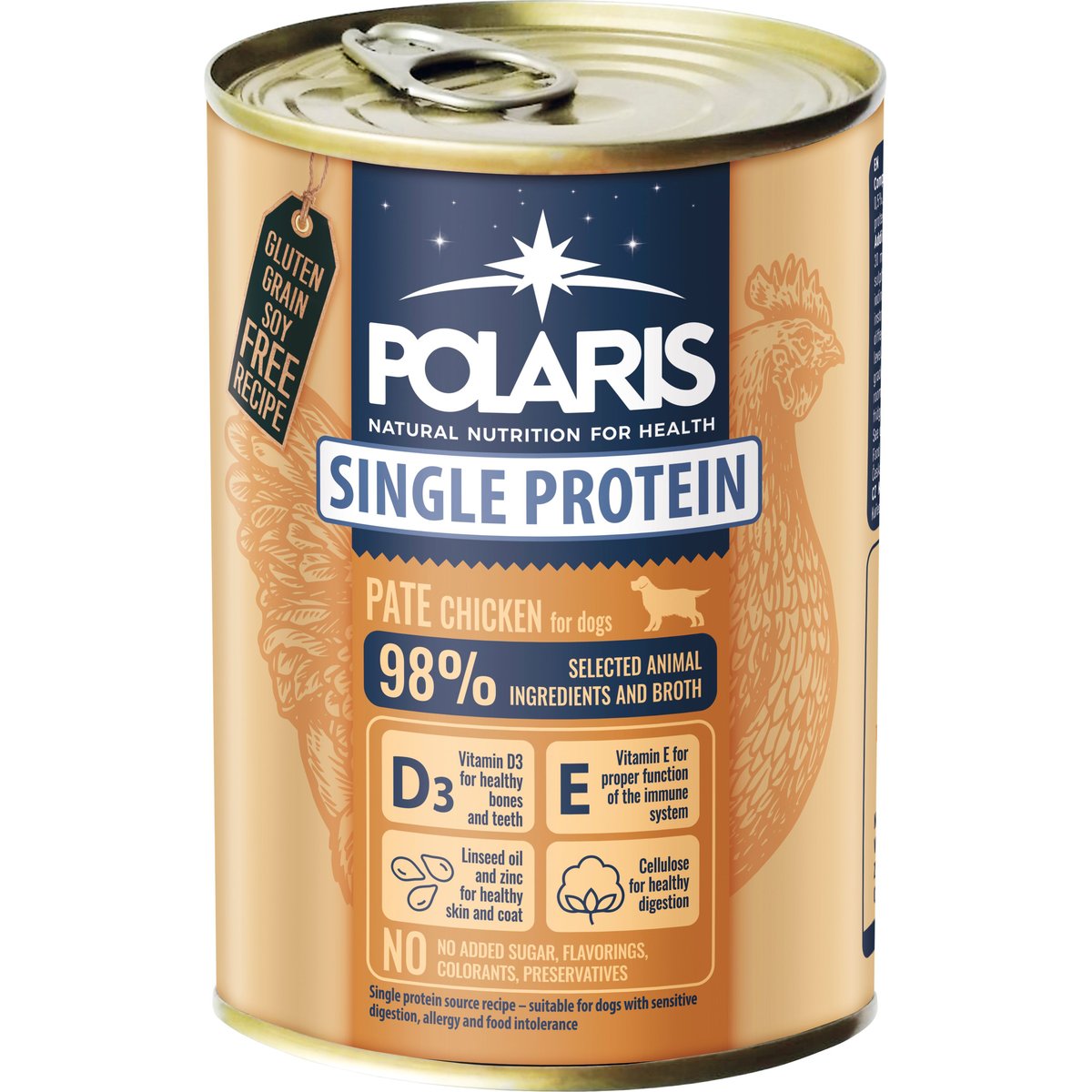 Polaris Single Protein Paté konzerva pro psy kuřecí