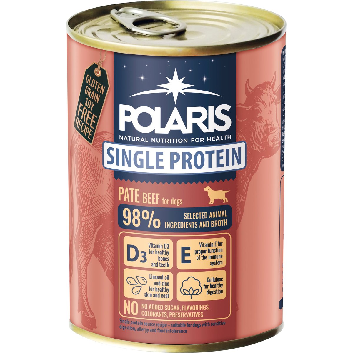 Polaris Single Protein Paté konzerva pro psy hovězí