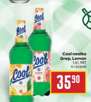 Cool nealko Grep, Lemon 1,5l, PET