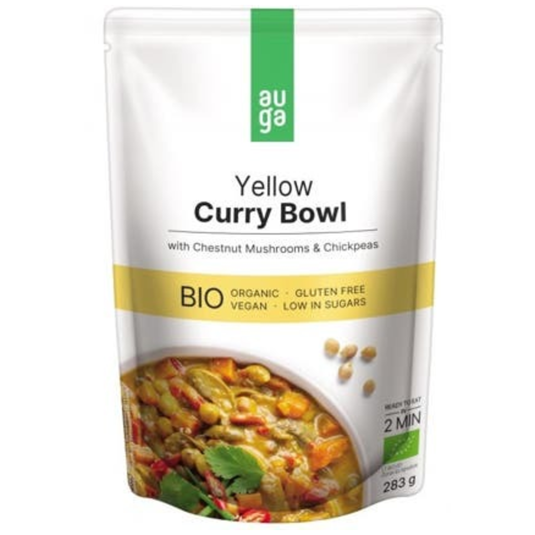 Auga BIO Yellow Curry Bowl se žlutým kari kořením, houbami a cizrnou