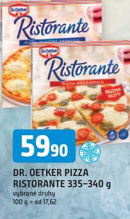 Dr. Oetker Pizza Ristorante, vybrané druhy 335-340g