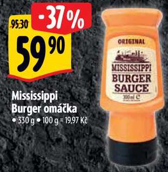 Mississippi Burger omáčka, 330 g 