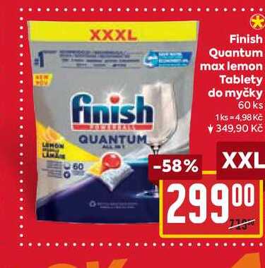 Finish Quantum max lemon Tablety do myčky 60 ks 