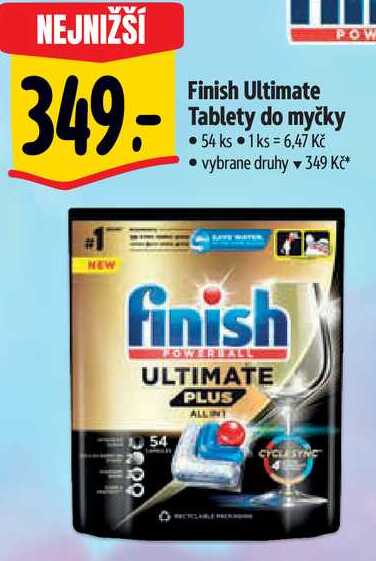 Finish Ultimate Tablety do myčky, 54 ks 