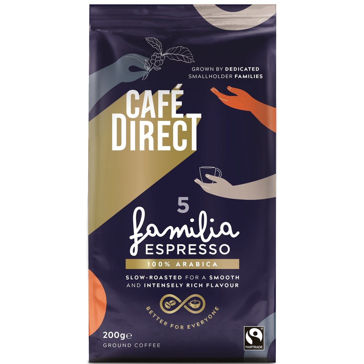 Cafédirect Familia Espresso SCA 82 mletá káva