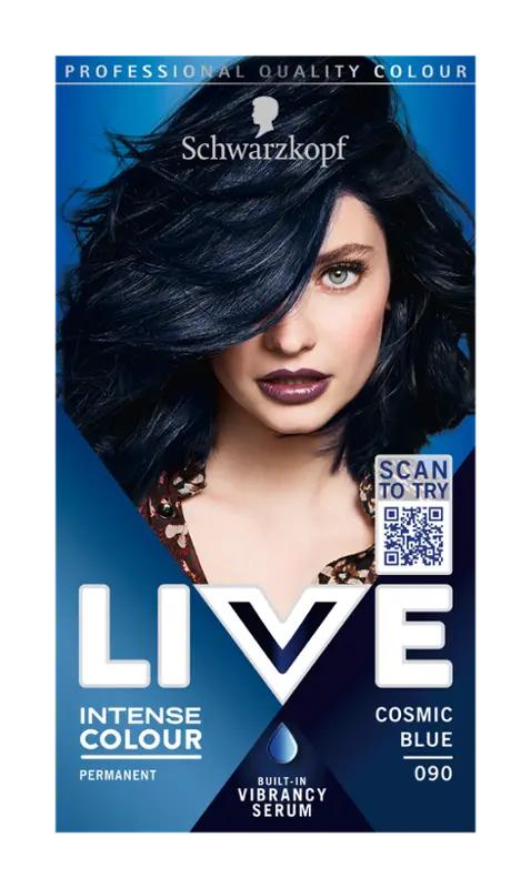 Schwarzkopf Barva na vlasy Live Intense Colour 090 kosmická modrá, 1 ks