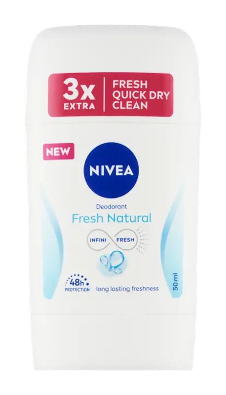 NIVEA Tuhý deodorant Fresh Natural, 50 ml