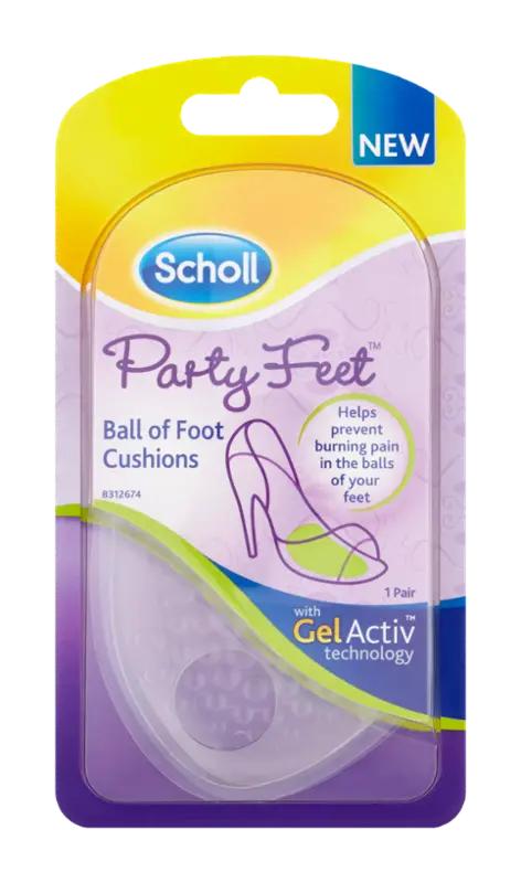 Scholl Gelové polštářky pod bříška chodidel Party Feet GelActiv™ Ball of Foot Cushions, 1 ks