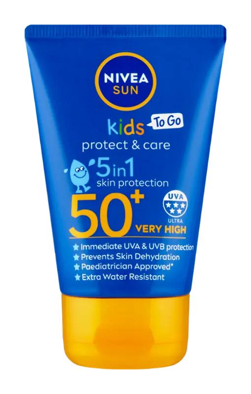 NIVEA Dětské mléko na opalování Protect & Care SPF50+, 50 ml
