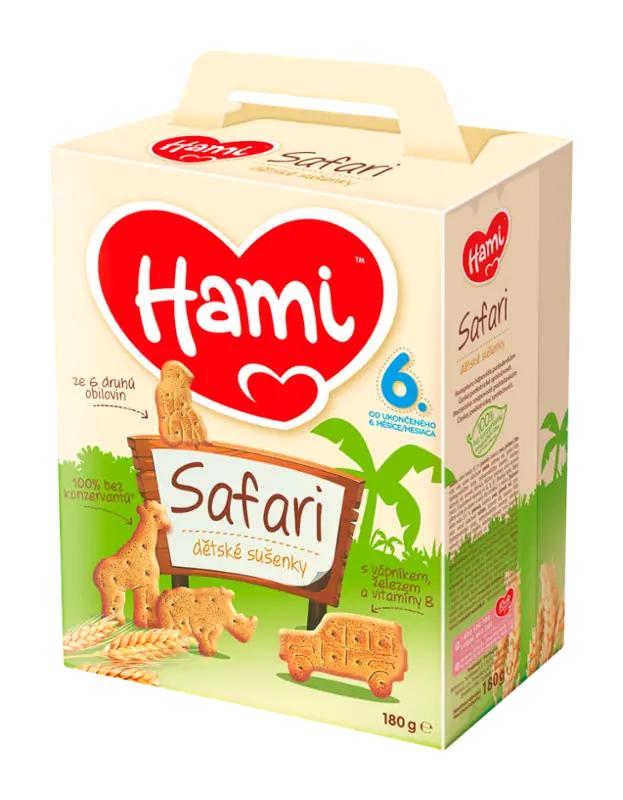 Hami Dětské sušenky Safari, 180 g
