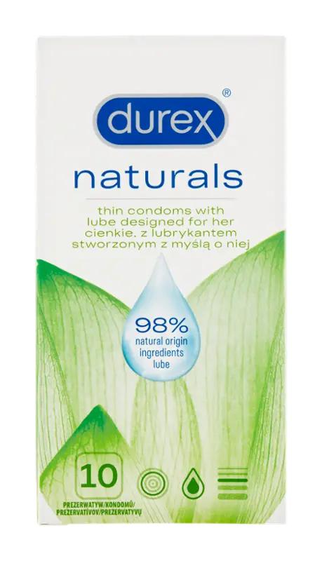 Durex Kondomy Naturals, 10 ks