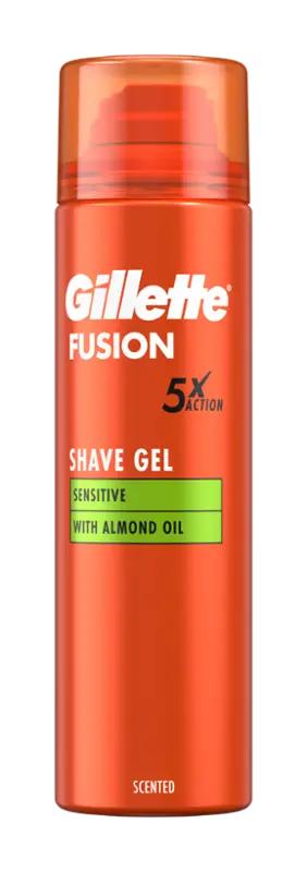 Gillette Gel na holení Fusion5 Ultra Sensitive, 200 ml