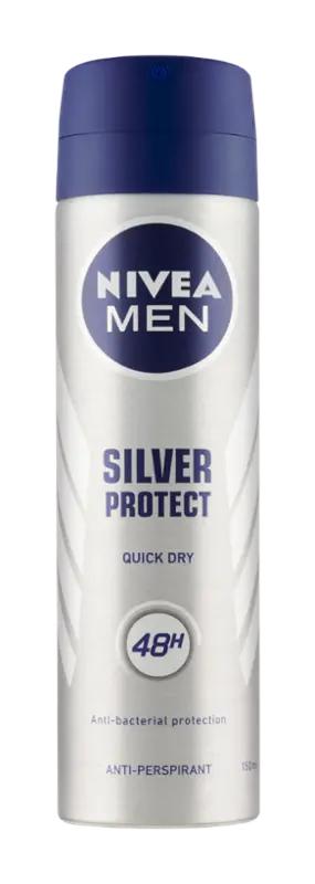 NIVEA Men Sprej antiperspirant Silver Protect, 150 ml