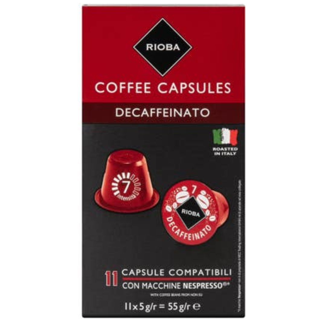 Rioba Espresso Decaffeinato kávové kapsle 11x5g
