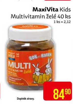 MaxiVita Kids Multivitamin želé 40 ks 