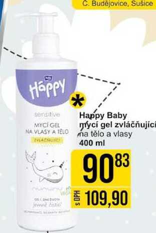 Happy Baby mycí gel zvláčňujíci ma tělo a vlasy, 400 ml 