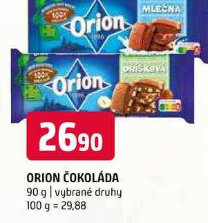 Orion čokoláda 90 g