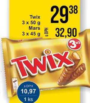 Twix, 3 x 50 g