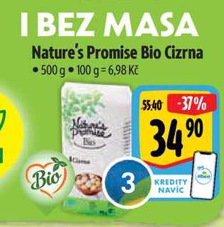 Nature's Promise Bio Cizrna, 500 g