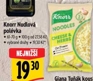 Knorr Nudlová polévka, 61-70 g 