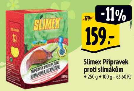 Slimex Přípravek proti slimákům, 250 g