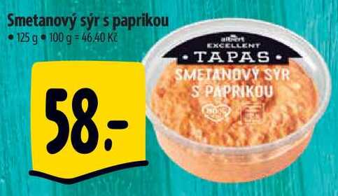 Smetanový sýr s paprikou, 125 g