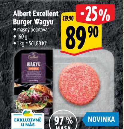 Albert Excellent Burger Wagyu 160 g