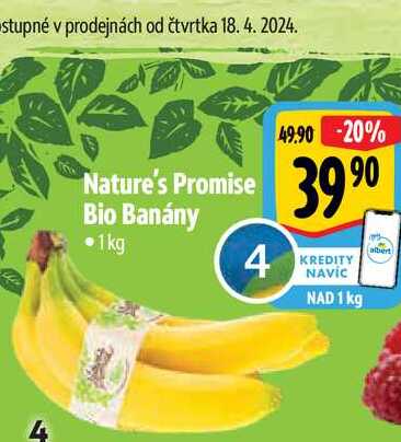   Nature's Promise  Bio Banány •1kg  