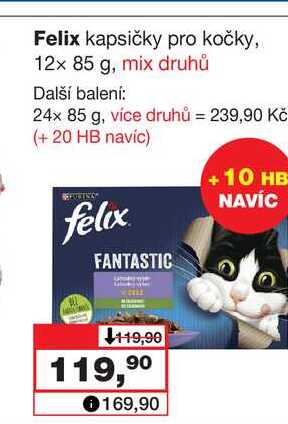 Felix kapsičky pro kočky, 12x 85 g