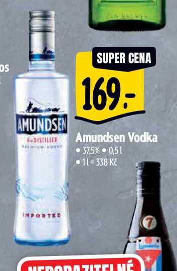   Amundsen Vodka -37,5% -0,5 l  v akci
