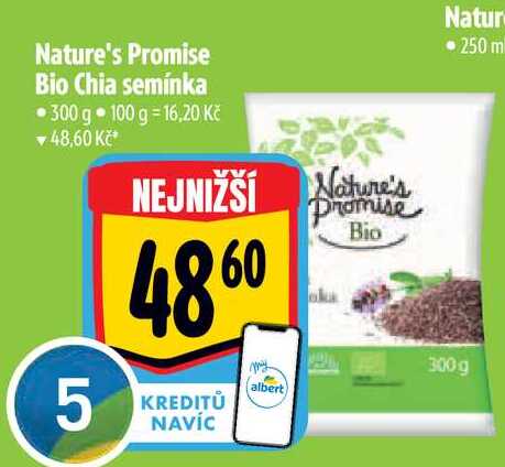   Nature's Promise Bio Chia semínka • 300 g 
