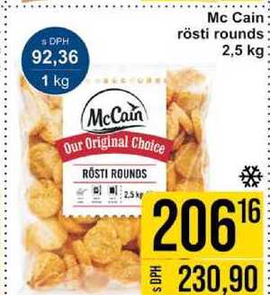 Mc Cain rösti rounds, 2,5 kg