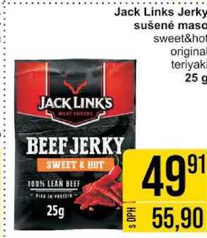 Jack Links Jerky sušené maso teriyaki, 25 g 