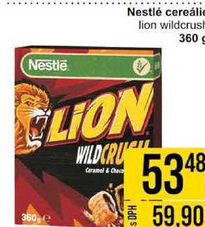 Nestlé cereálie lion wildcrush, 360 g