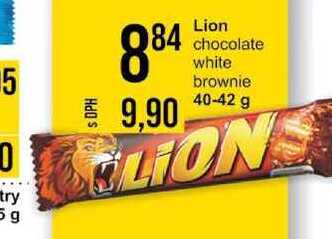 Lion chocolate white brownie, 40-42 g 
