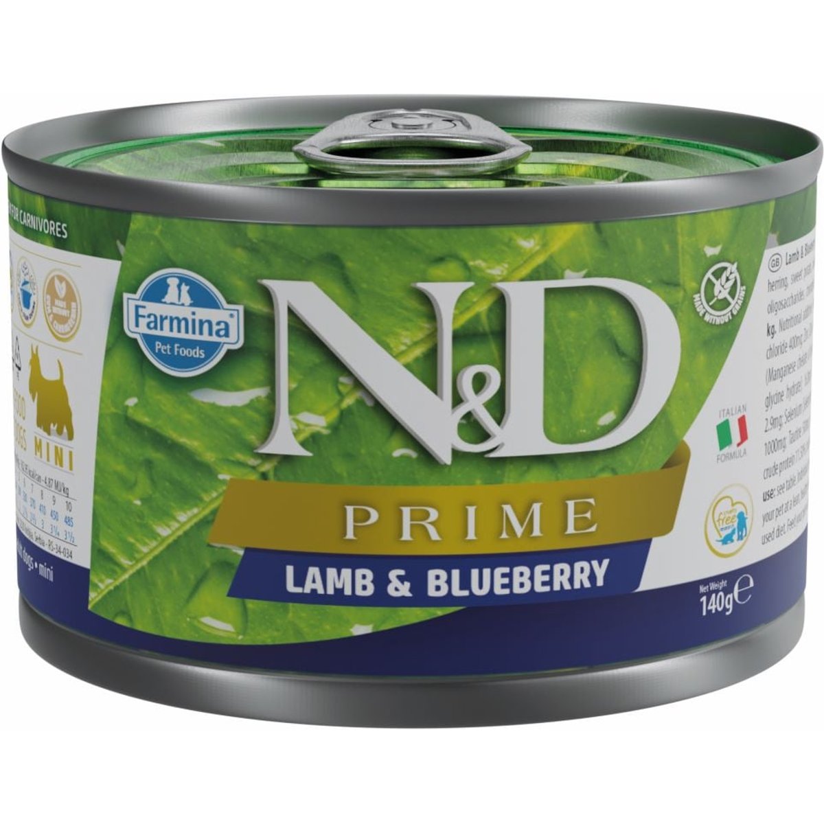 N&D Prime konzerva pro psy s jehněčím a borůvkami