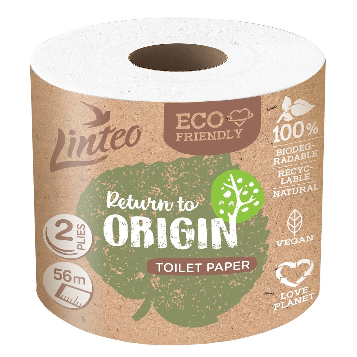 Linteo Economy toaletní papír 2vrstvý, 1 ks