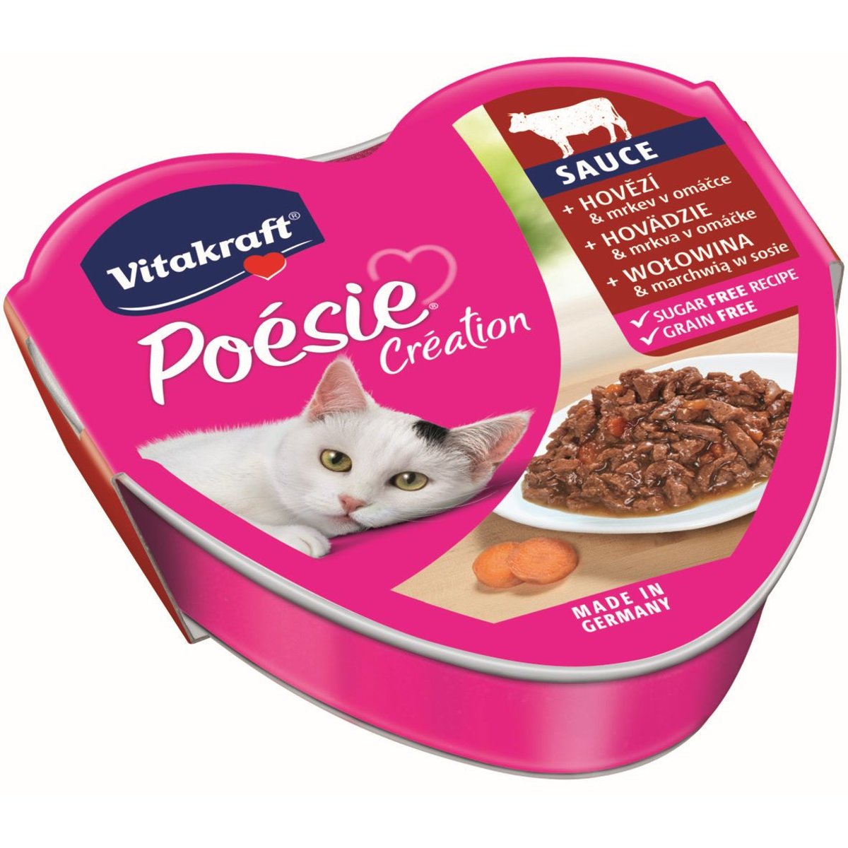 Vitakraft Poésie Création Kompletní krmivo pro kočky s hovězím a mrkví