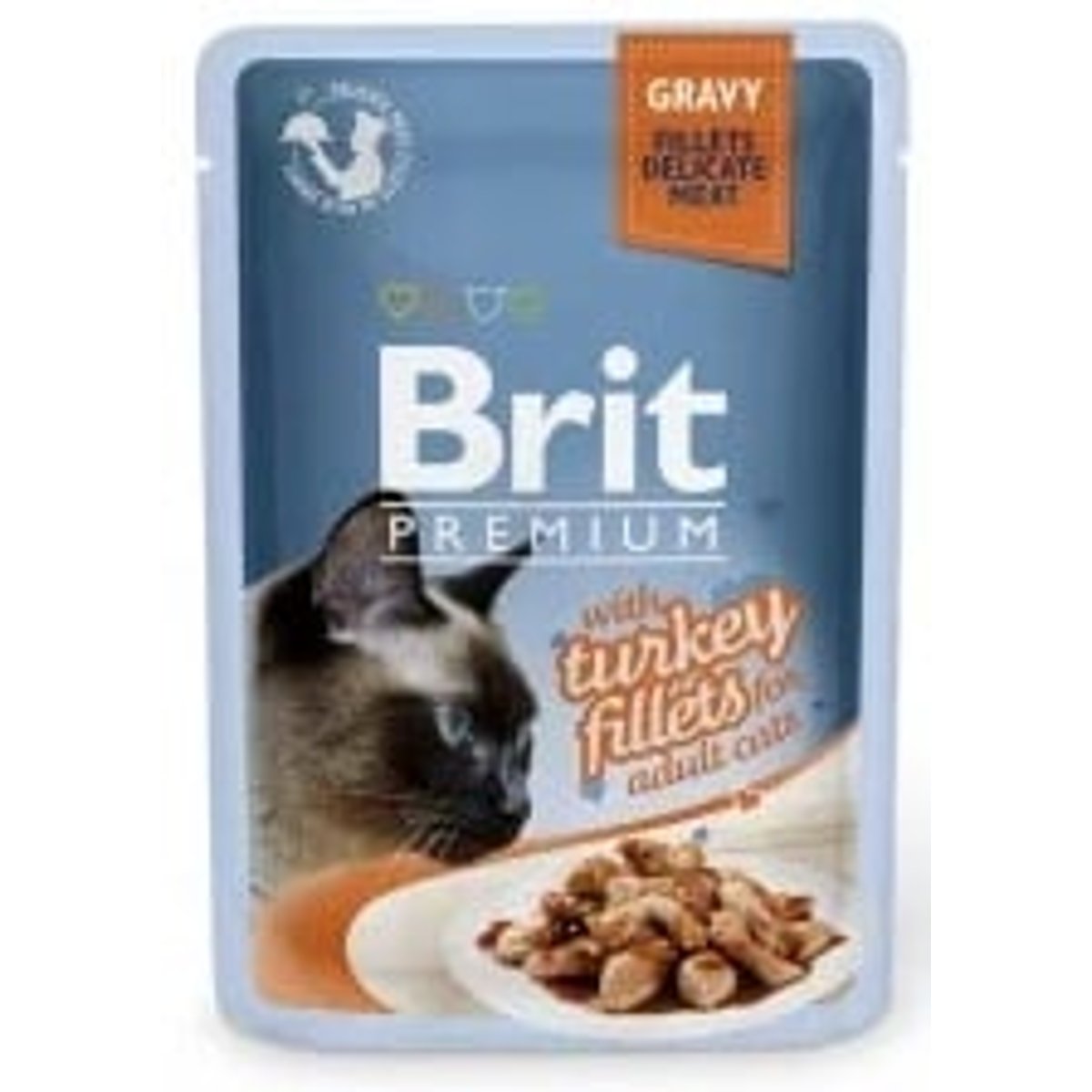 Brit Premium Cat with Turkey fillets gravy kapsička pro kočky