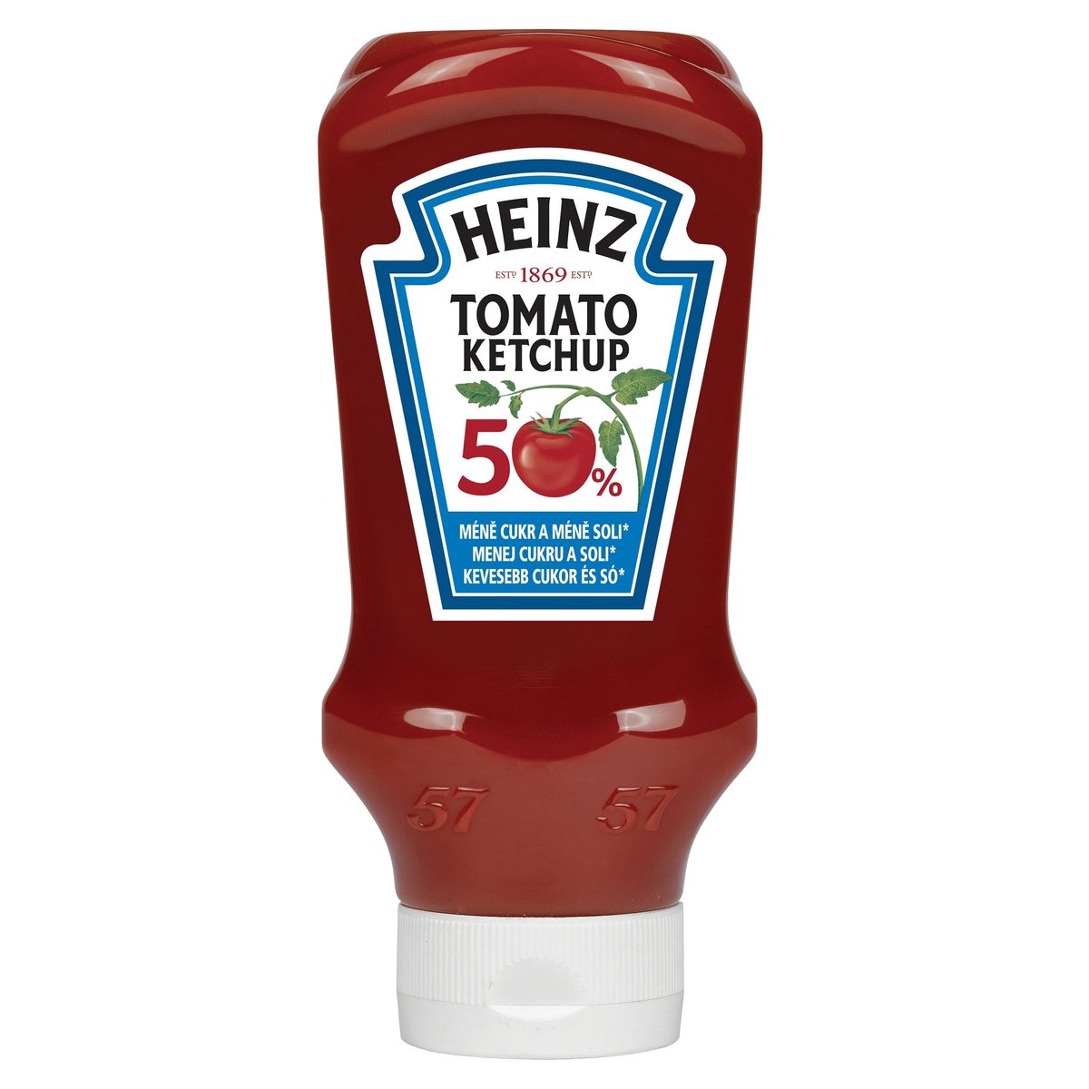 Heinz Kečup 50% méně cukru a soli