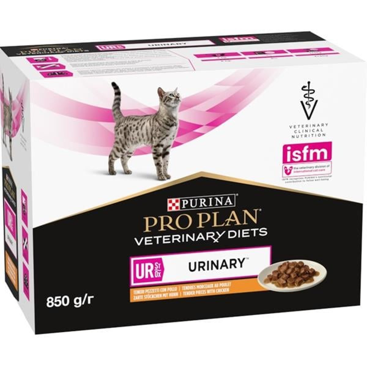 Pro Plan Veterinary Diets St/Ox Urinary Chicken krmivo pro kočky (10×85 g)