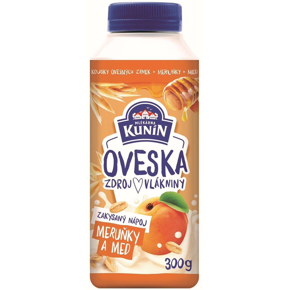 Mlékárna Kunín Oveska zakysaný nápoj meruňky a med v akci