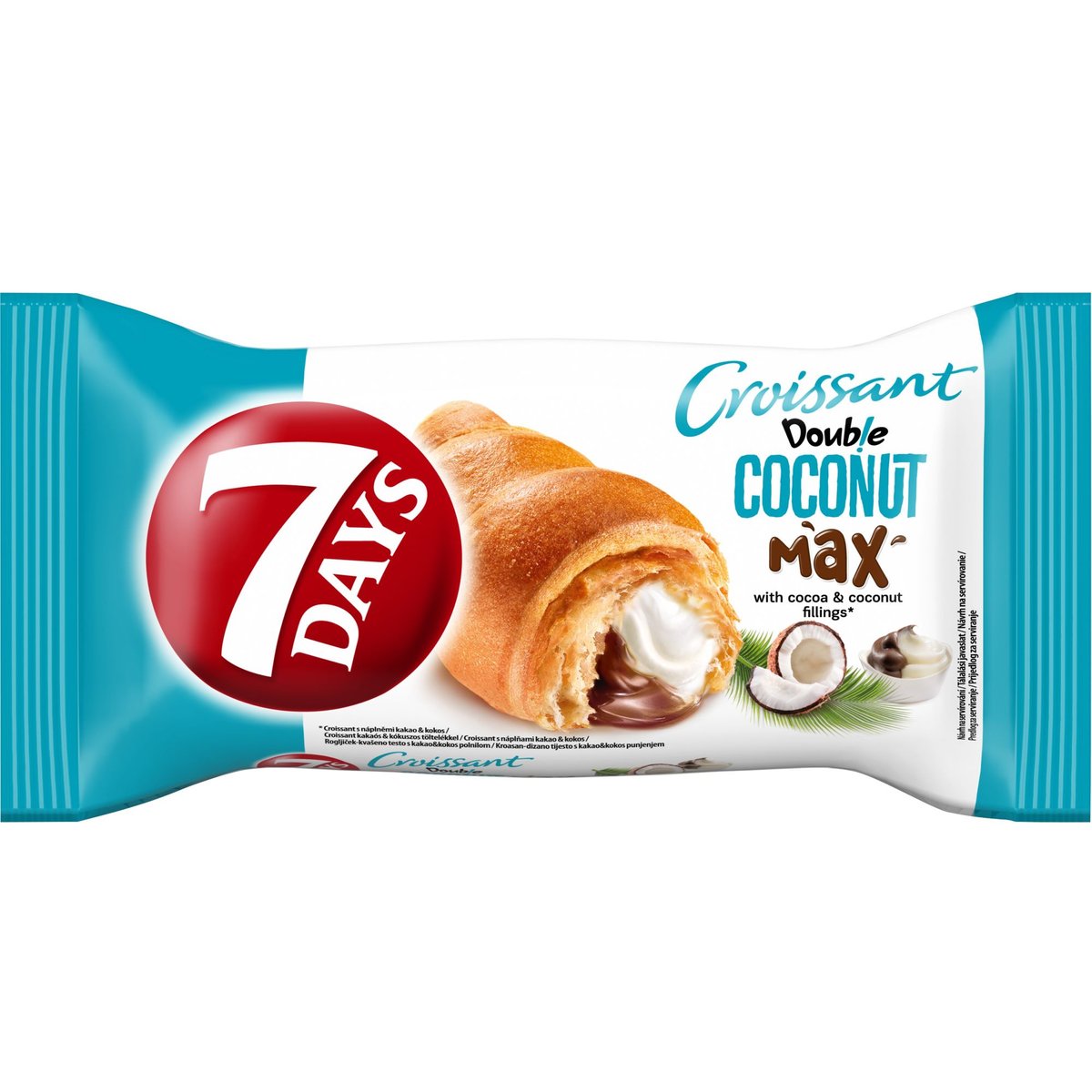 7Days Croissant double kakao a kokos