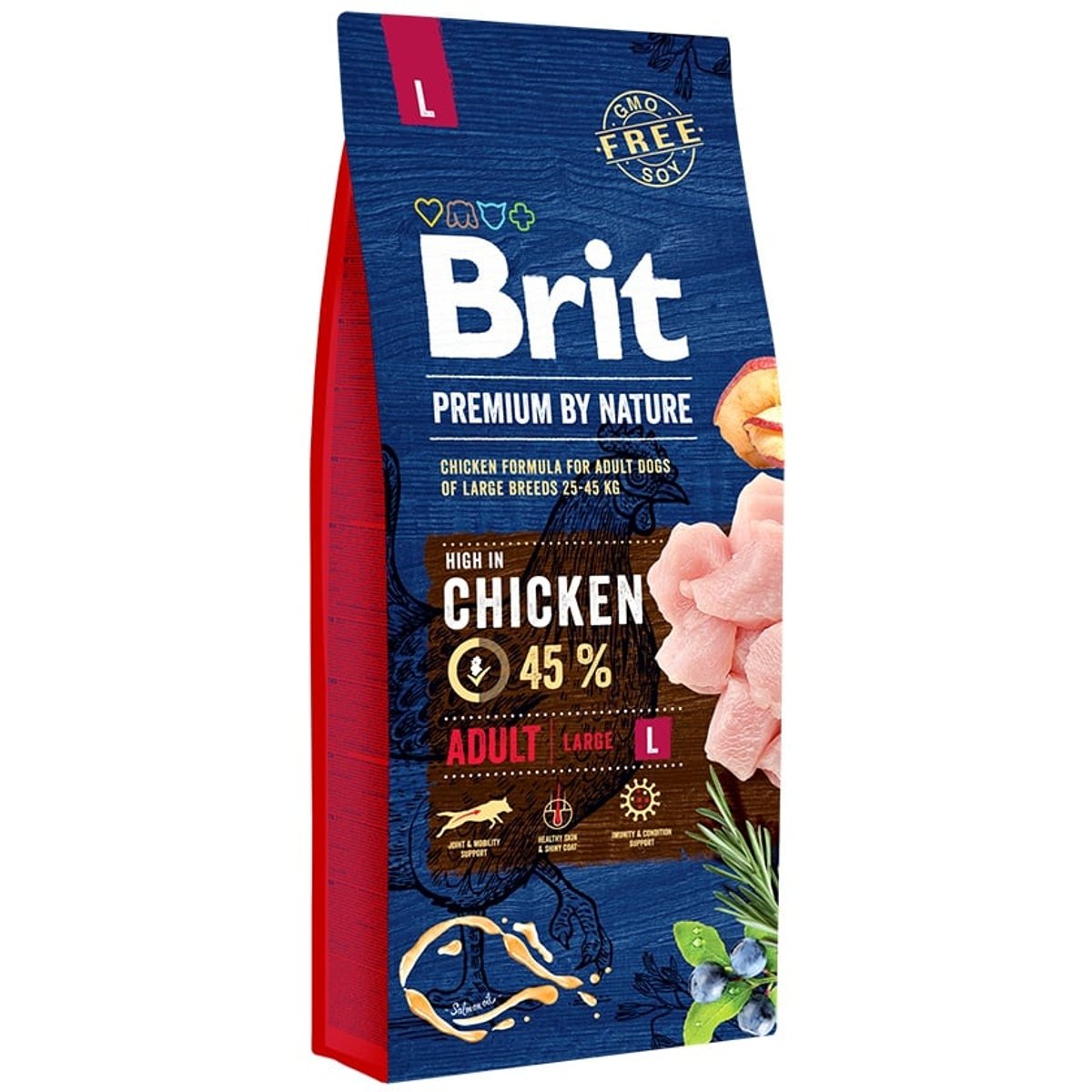 Brit Premium by Nature Adult L Chicken pro psy